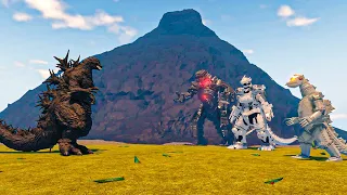 Godzilla Minus One Vs MechaGodzilla, Kiryu Type 3 and Showa Mechagodzilla - Roblox Kaiju Universe