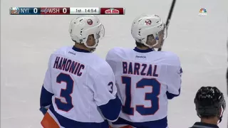 Gotta See It: Barzal plays the puck while standing in penalty box