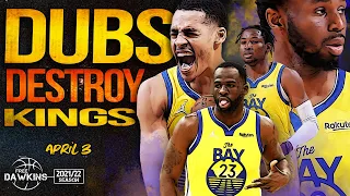 Poole, Kuminga x Wiggins Put On a Show, Warriors Win On the Road vs Kings  | April 3, 2022