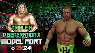 Triple H '98 D-Generation X Model Port w/ DX Theme & GFX (WWE 2K24 Mod Showcase)