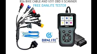 Danlite V311 OBD-II Scanner With Bs6 bike Scanning Cable Cash On delivery