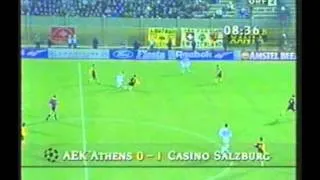 1994 November 23 AEK Athens Greece 1 Casino Salzburg Austria 3 Champions League