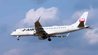 Soft Landing Itami Airport ● Close-up view of airplane landing scene [15th]