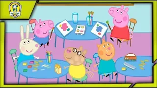 Peppa Pig Paintbox. Раскраска Свинки Пеппы. Пеппа и Джорж Готовятся к Выставке