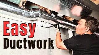 How To Install Basement Ductwork || E4 Finishing a Basement