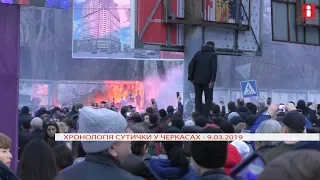 Сутички із поліцією у середмісті Черкас 9.03.2019