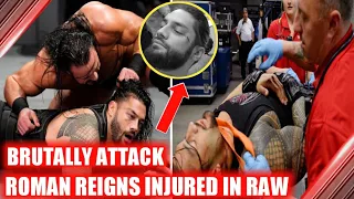 Roman Reigns injured in 11/03/2019 raw !! Drew mcentire brutally attack Roman Reigns !!