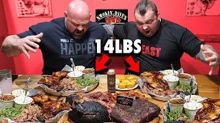 STRONGMEN VS THE BIG KAHUNA BBQ CHALLENGE | EDDIE HALL