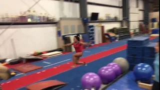 Suki Pfister gymnastics training new vault