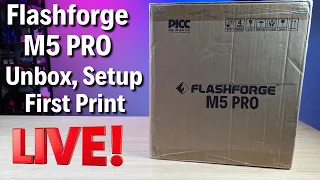 Flashforge 5M Pro Unboxing, Setup and First Print