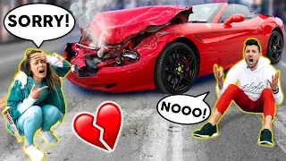 I RUINED My Husband's NEW FERRARI! (PRANK) | The Royalty Family