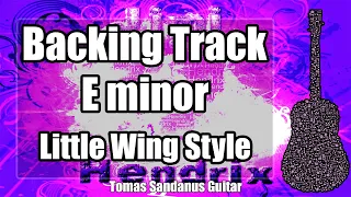 Little Wing Solo Backing Track in E minor - Em - Jimi Hendrix Classic Rock Guitar Backtrack