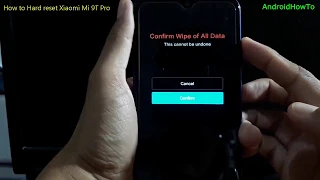 How to Hard reset Xiaomi Mi 9T Pro
