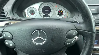 Mercedes E class W211 reset tyre pressure indicator.