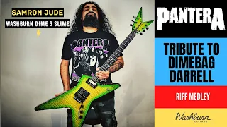 Tribute to Dimebag Darrell - Pantera Riff Medley | Washburn Dime 3 Slime