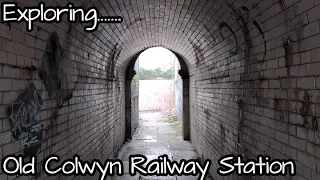 Exploring Old Colwyn Railway Station - abandoned Disused closed station - Colwyn Bay North Wales