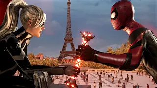 Spider-Man 2 PS5 Black Cat Boss Fight (2023) All Black Cat Cutscenes & Dr Strange 4K 60FPS