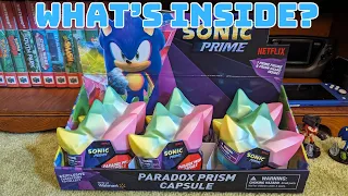 Opening a Full Box of Sonic Prime Paradox Prism Capsules Mystery Figures