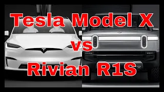 2024 Tesla Model X Standard Range vs Rivian R1S Adventure (Side by Side Comparison)