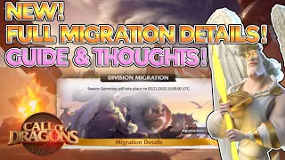 NEW!! MIGRATION DETAILS REVEALED!!! Full  Guide & Thoughts - #callofdragons