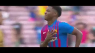 Ansu Fati's First Goal back from injury vs Levante
