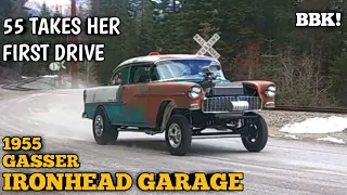 1955 Chevy Gasser build. first drive