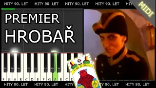 Premier - Hrobař (piano tutorial / noty / MIDI)