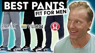 Best Pants For Fit Men Who Don't Skip Leg Day (LULULEMON vs VUORI vs BYLT) | LiveLeanTV