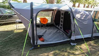 Anne-Vibeke tester Kampa Brean 4 Classic Air Pro på Camping Las Dunas