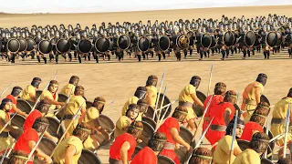 1,500 Myrmidon Swordsman Vs 4,800 Iberian Tribesman 4,800 | Total War Rome 2