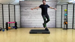 Intermediate to Advanced Step Aerobic Workout - Steven SanSoucie SS Fit Studio