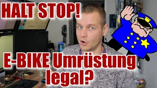 🚳Fahrrad zum E-BIKE selbst umbauen LEGAL?😱Was sagen Versicherer, POLIZEI und TüV?