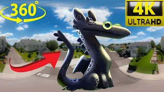 Toothless Dragon Dancing Finding Challenge But it's  360° VR