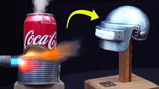 PUBG LEVEL 3 Helmet CAST From Coke Cans