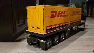 Tamiya scania,  bruder body and trailer