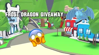 How to get a free frost dragon in ADOPT ME / Frost dragon giveaway 2.4k subs special Roblox Adopt me