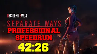 Resident Evil 4 Remake Separate Ways Professional Speedrun 42:26