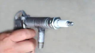 Making a Portable Air Sandblaster using Spark Plug | Very Easy