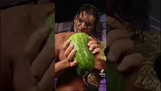 The Great Khali breaks Watermelon with his hands! 😱