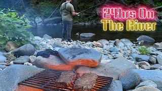 24 Hours On The Westfield River! (CAMP and COOK)