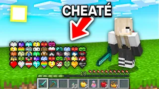 Je dois Finir Minecraft avec 100 Coeurs SURPUISSANTS pour m'aider.. !