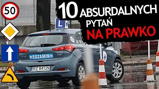 10 Najtrudniejszych Pytań Na Prawo Jazdy (ABSURD !!!)