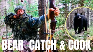 Traditional Archery Spring Black Bear Hunt - Idaho - Field to Table Catch and Cook