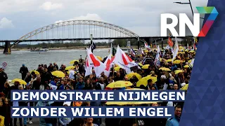 Demonstranten op de been tegen coronamaatregelen in Nijmegen