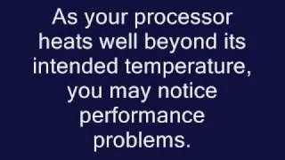 CRAZY VIDEO ACTUALLY MELTS COMPUTER PROCESSOR-- WARNING