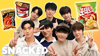 ATEEZ Break Down Their Favorite Snacks | Snacked