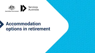 Accommodation options in retirement