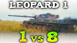 Leopard 1 - 12 Kills - 1 vs 8 - World of Tanks