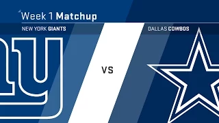 Giants vs. Cowboys Week 1 preview