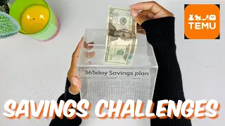 HOW TO MAKE YOUR OWN SAVINGS CHALLENGES WITH TEMU | UNBOXING | TEMU HAUL | BUDGET | CASH STUFFING